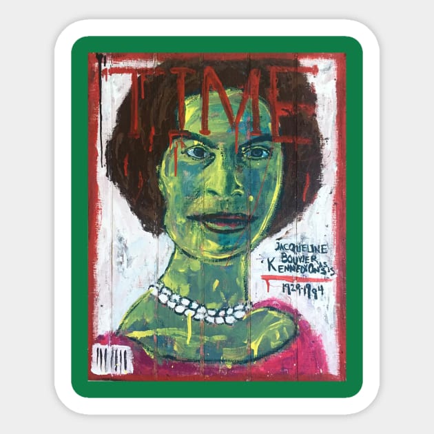 Zombie Jackie Onassis Sticker by ElSantosWorld